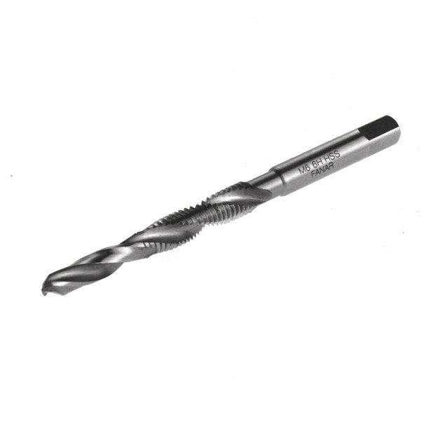 Drill bit with M6 Tap for Manifolds