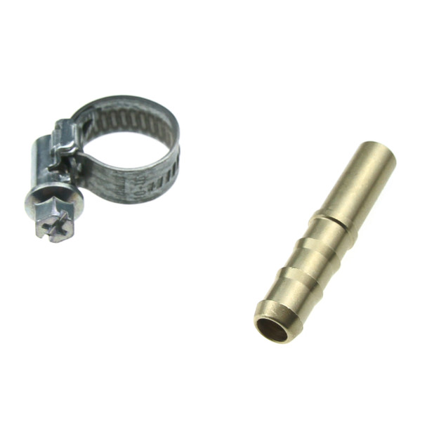 8mm Orange Gas Hose Connector for Manifold Distribution with Clamp