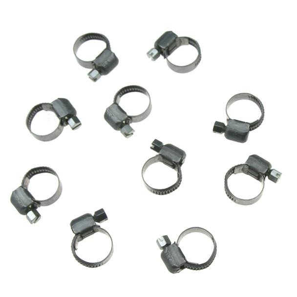 7-11mm Wormdrive Small Clamps 10 pieces