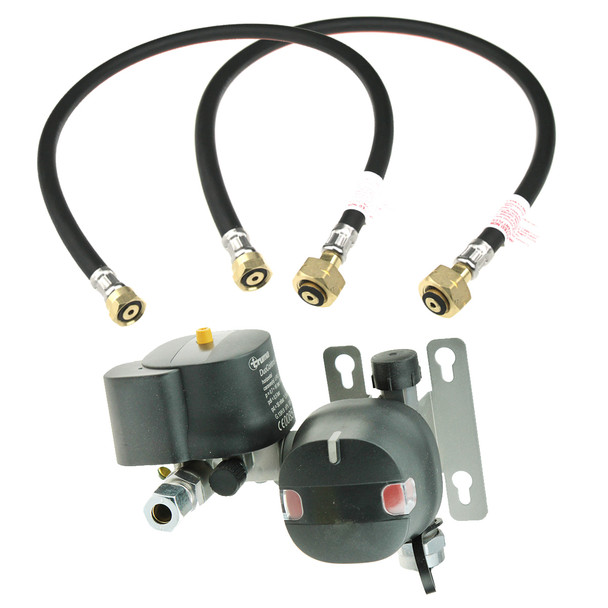 Truma DuoControl CS Changeover Regulator 30mbar with Crash Sensor and W21.8 M20 Pigtails