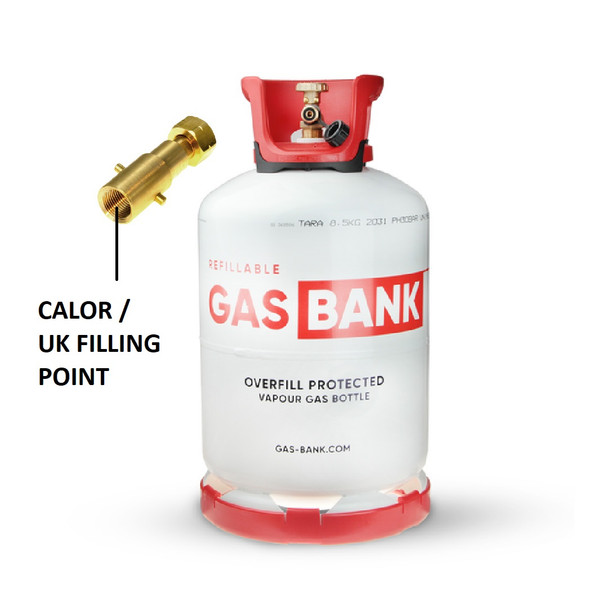 GasBank LS 11 kg Light Steel Gas Cylinder with 80% OPD Valve