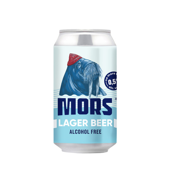 MORS Lager Beer Alcohol Free - Polish Craft Beer in 330ml Cans