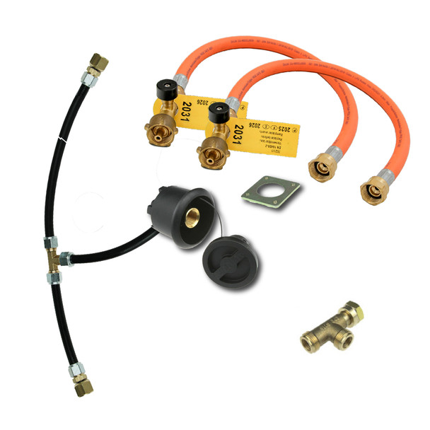 Gasbank Connection Box with black box recessed filling point 