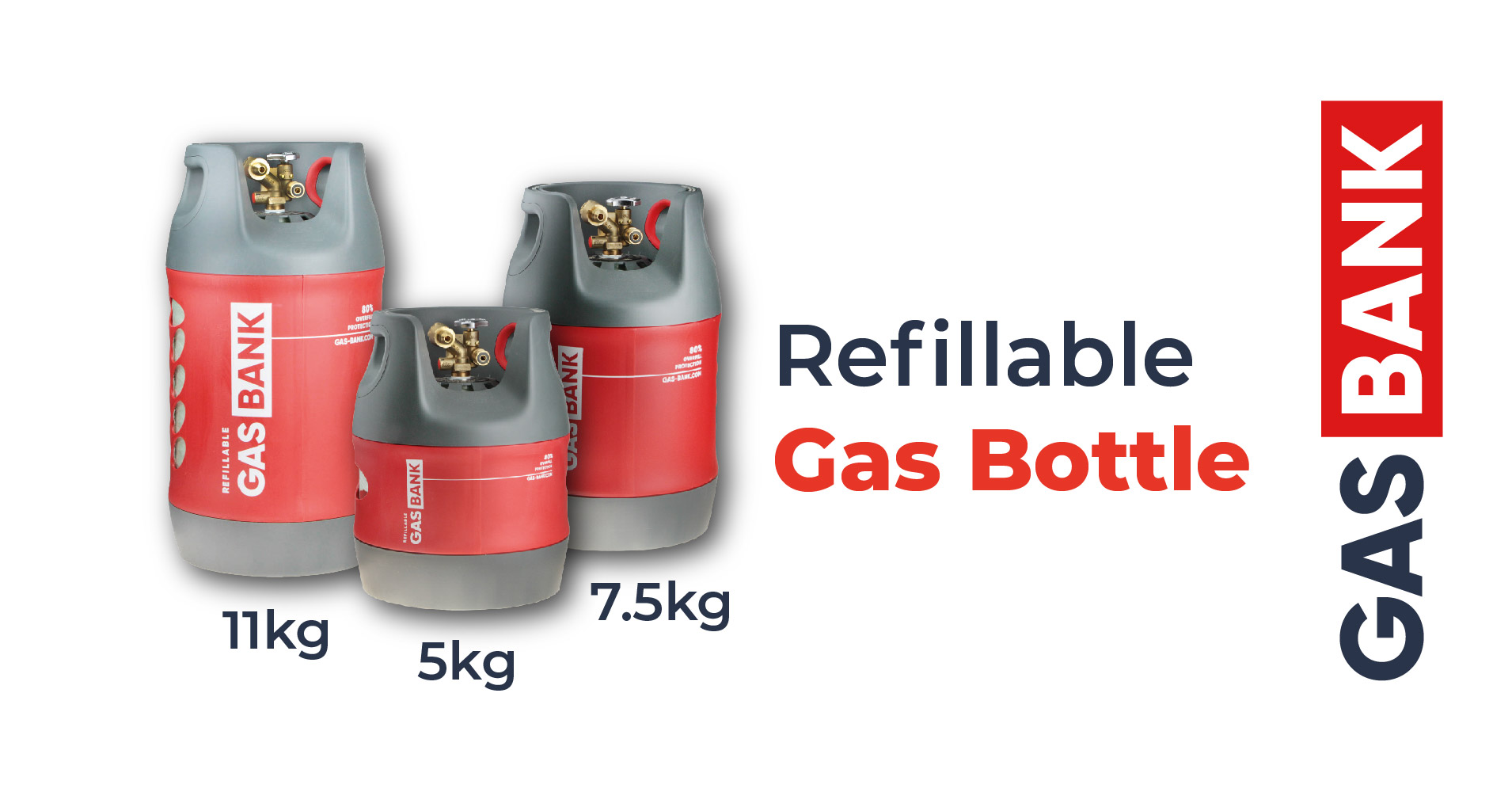 GasBank DUO Refillable Gas Cylinders Ultimate gas bottles for your