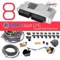 8 Cylinder Liquid LPG Sequential Injection Vialle conversion system for standard tank