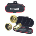 UK Bayonet Gaslow Gasit Remote Filling Point European Travel LPG Adaptor Set with Cover Pouch