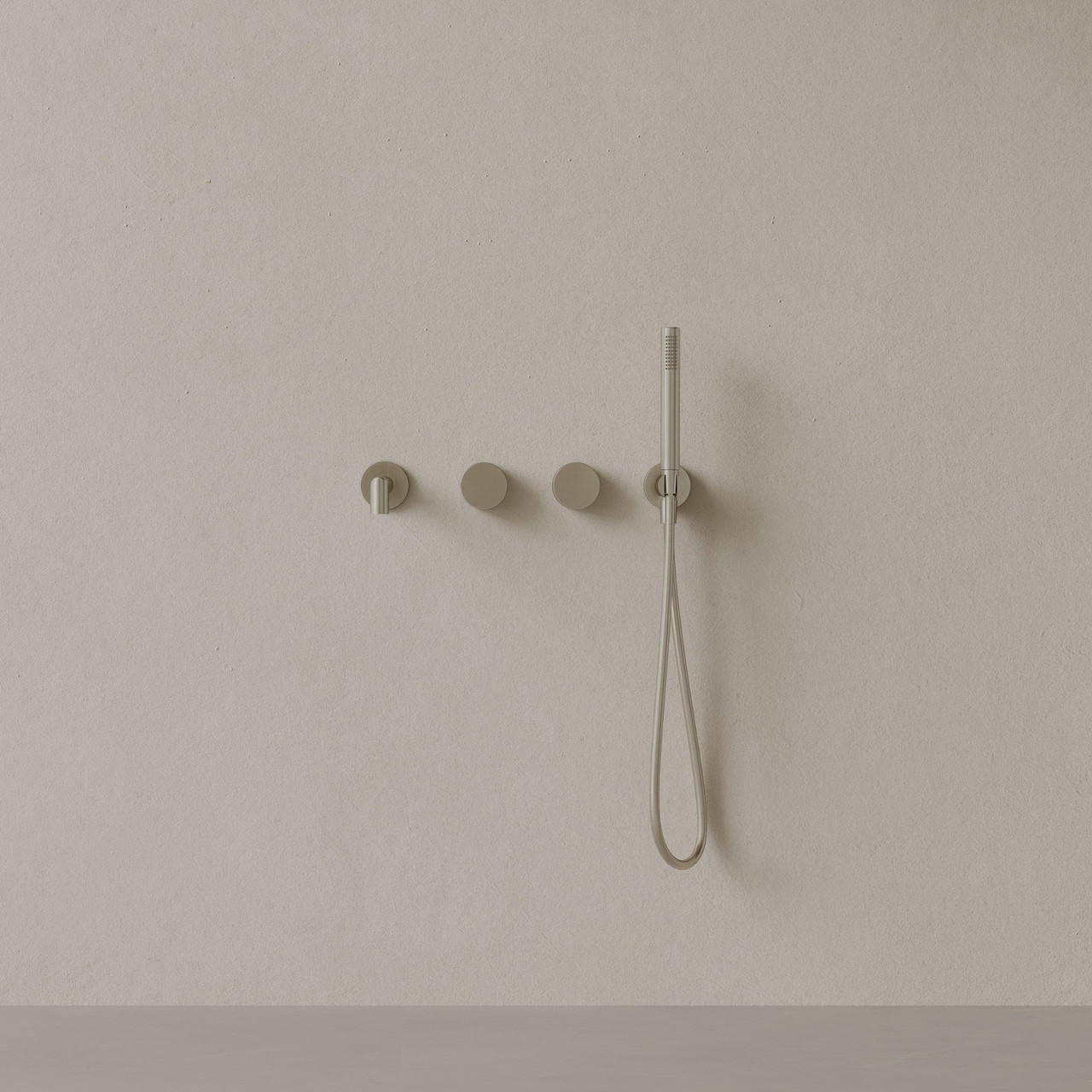 Modern square Wall-mounted Bathtub Filler