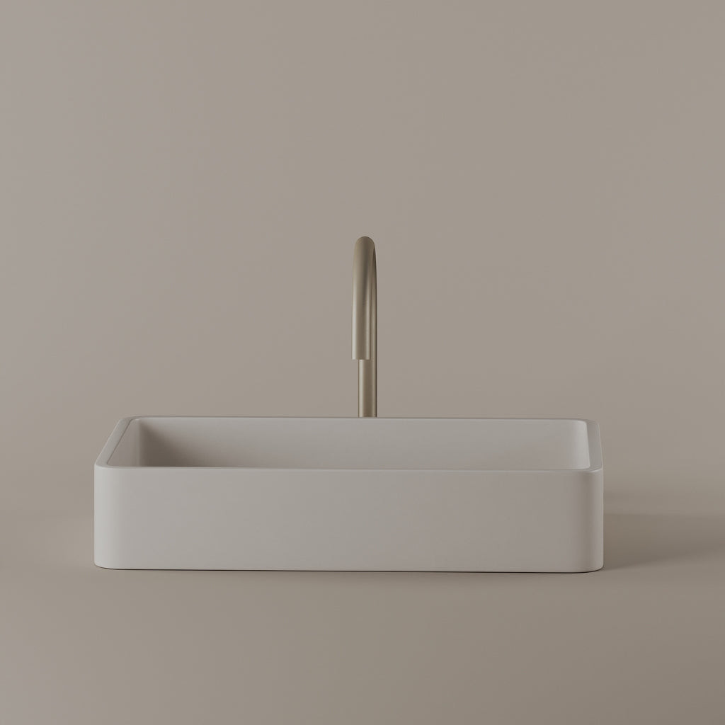 Rectangular Concrete Vessel Sink 20" x 13"
