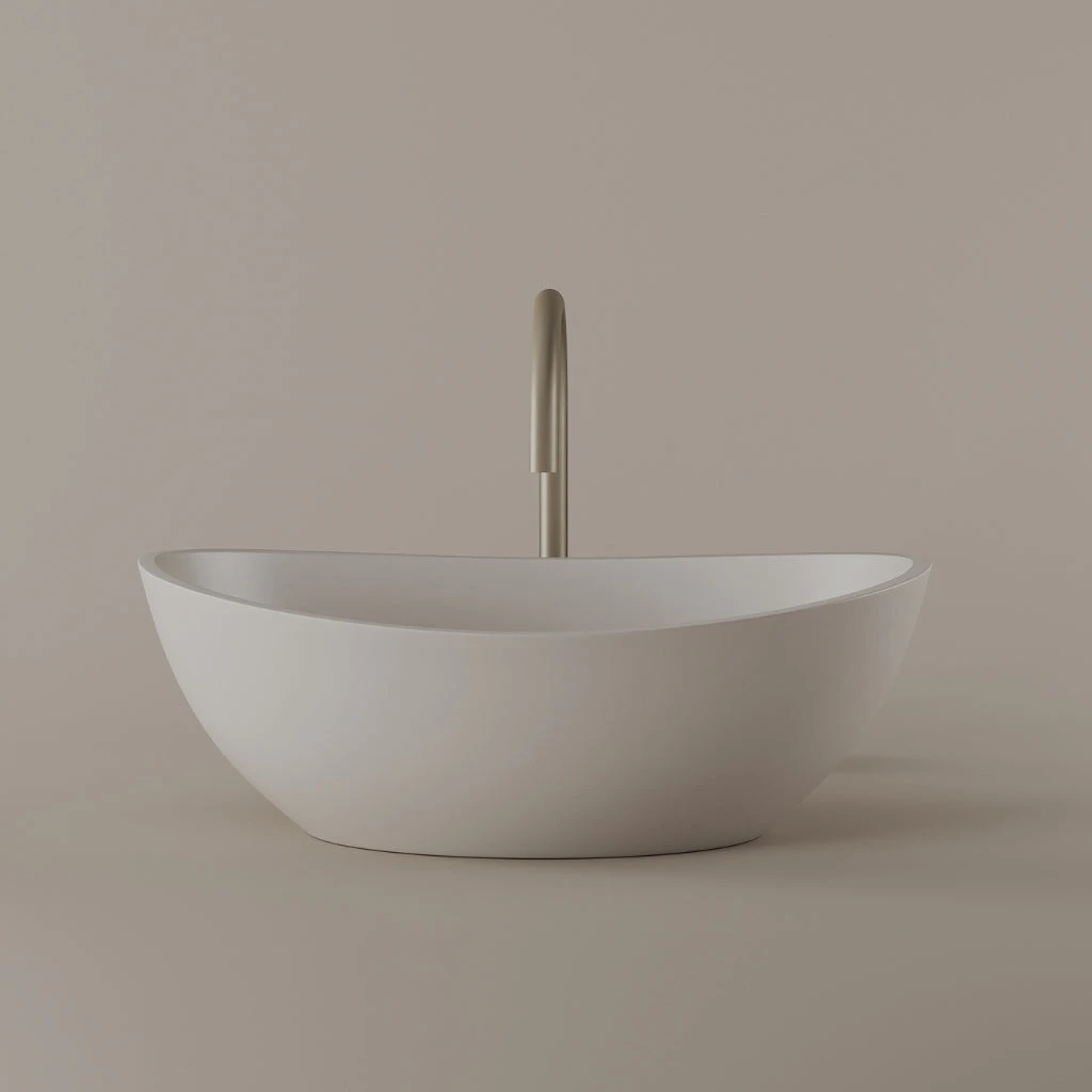 Tapered Concrete Vessel Sink 21" x 14"