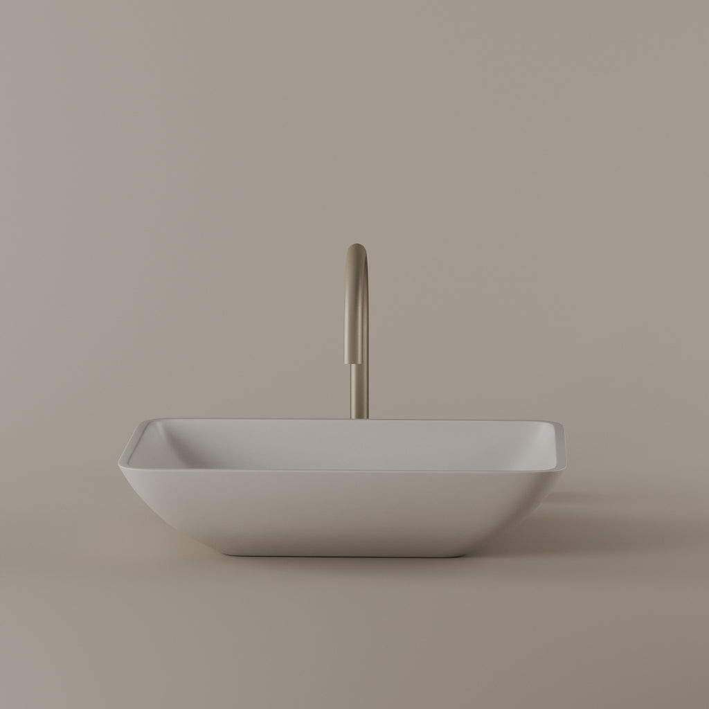 Rectangular Concrete Vessel Sink 18" x 13"