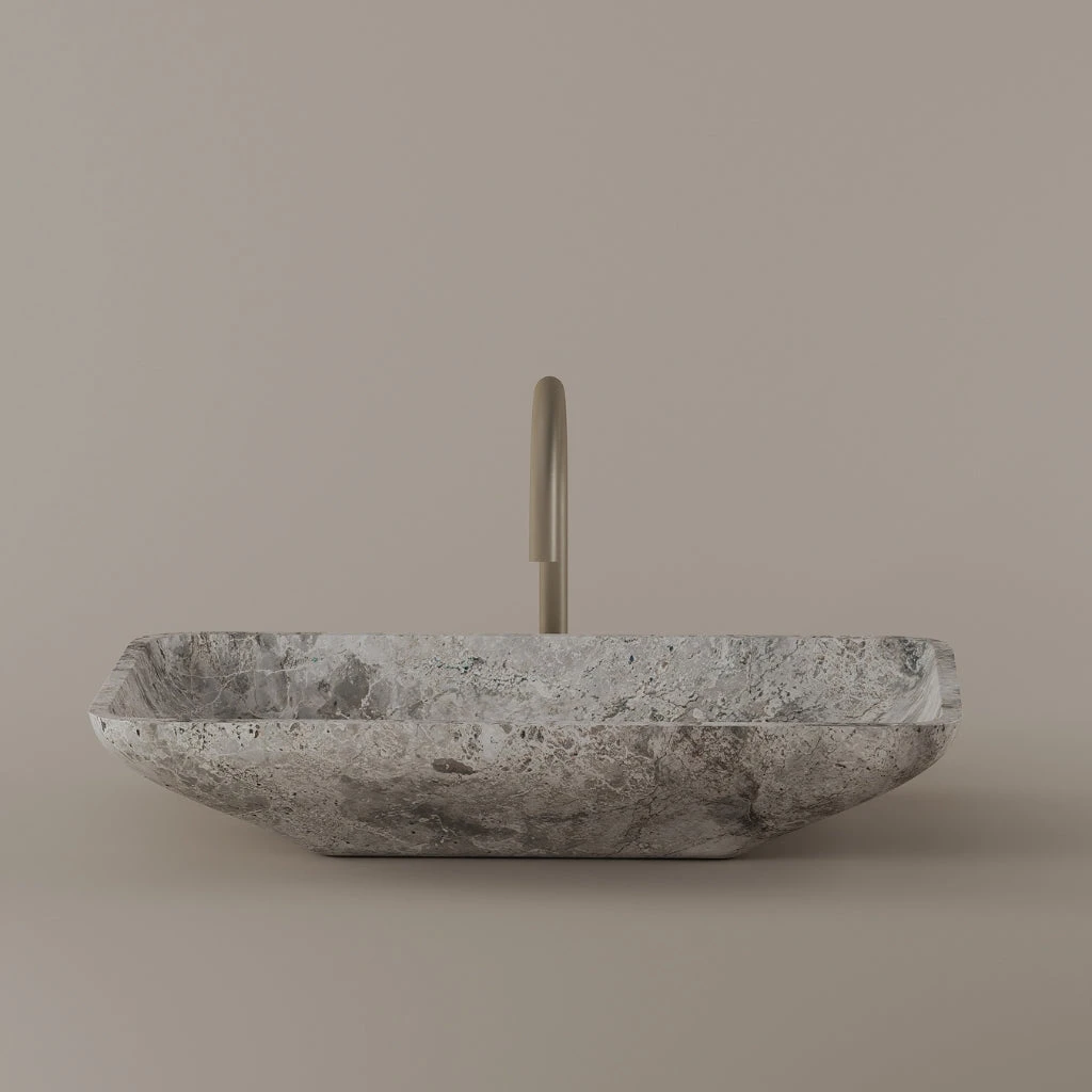 Rectangular Marble Vessel Sink 22" x 15"