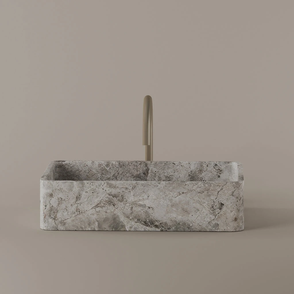 Rectangular Marble Vessel Sink 20" x 13"