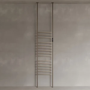 Floor-To-Ceiling 15 Rod Heated Towel Rack with Digital Display