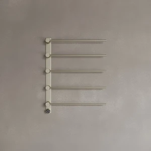 Wall-Mounted 5 Rod Heated Towel Rack with Digital Display