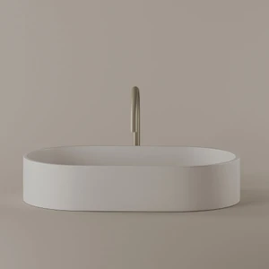 Oval Concrete Vessel Sink 24" x 14"