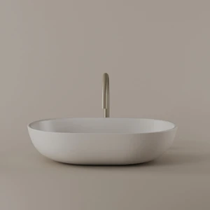 Oval Concrete Vessel Sink 21" x 14"