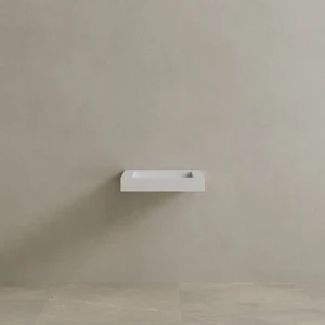 24" Floating Stone Resin Vanity Top with Single Sink