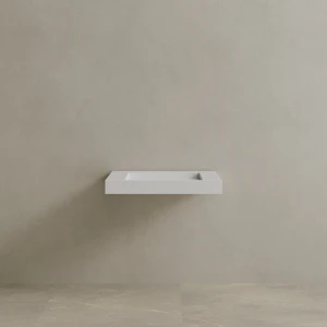 30" Floating Stone Resin Vanity Top with Single Sink