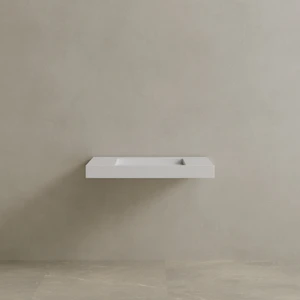 36" Floating Stone Resin Vanity Top with Single Sink