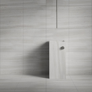 White Wood Natural Stone Honed Marble Tile