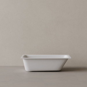 59" x 30" Solid Surface Stone Resin Drop-In Undermount Bathtub Right Incline