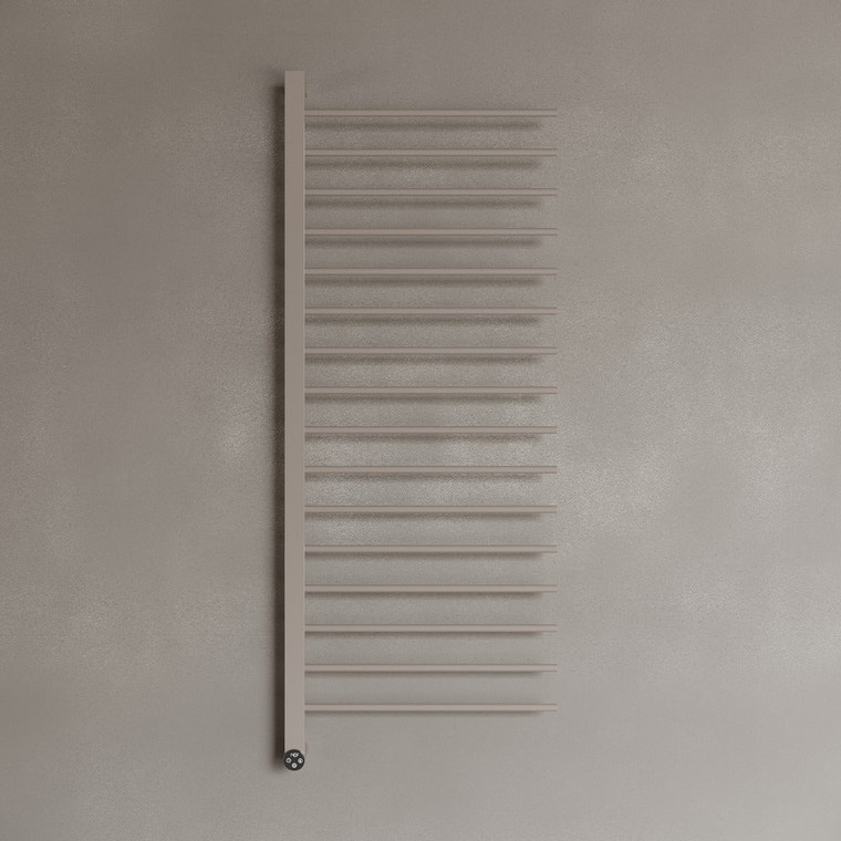 Wall-Mounted 16 Rod Heated Towel Rack with Digital Display