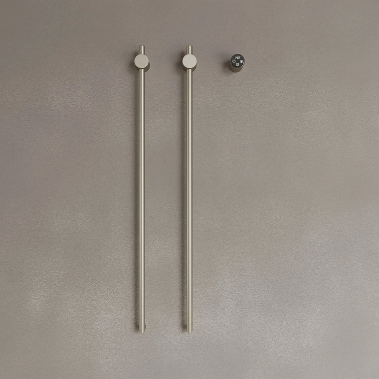 Wall-Mounted Vertical Heated Towel Rack with Digital Display