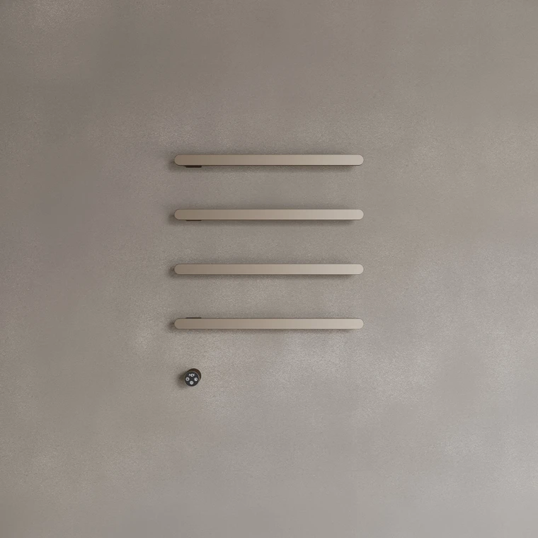 Wall-Mounted Heated Towel Rack - Slim Profile with Digital Display
