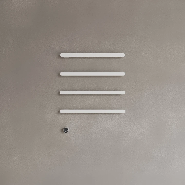 Wall-Mounted Heated Towel Rack - Slim Profile with Digital Display