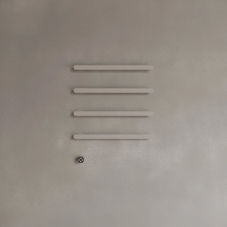 Wall-Mounted Heated Towel Rack - Slim Profile with Digital Display