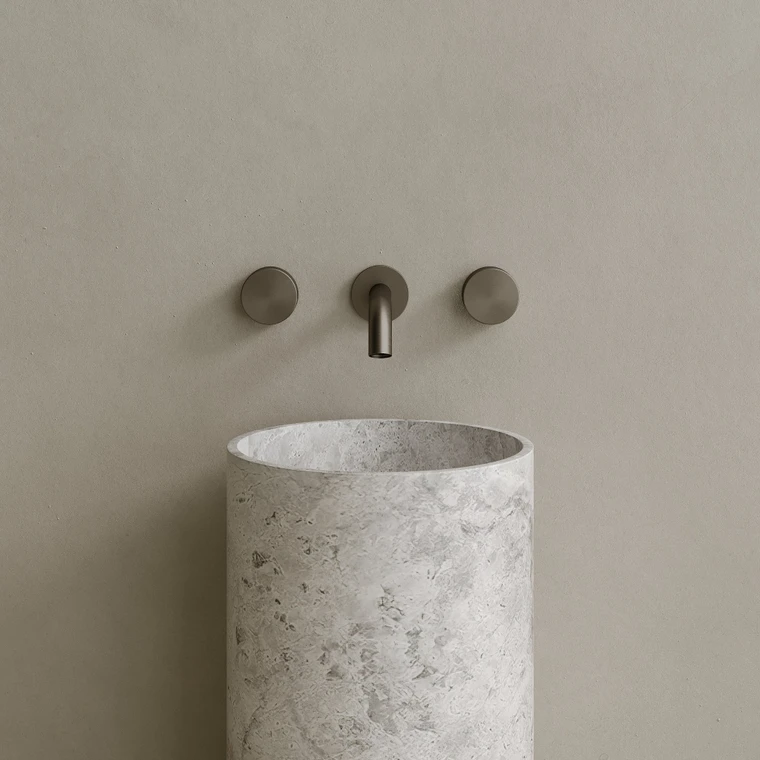 Colva Handcrafted Stone Pedestal Sink