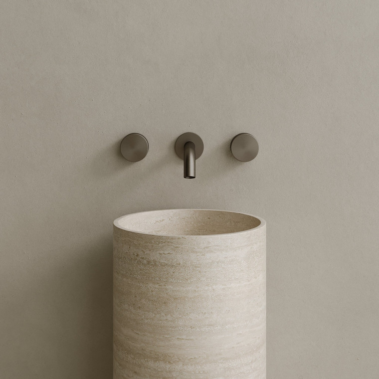 Colva Handcrafted Stone Pedestal Sink