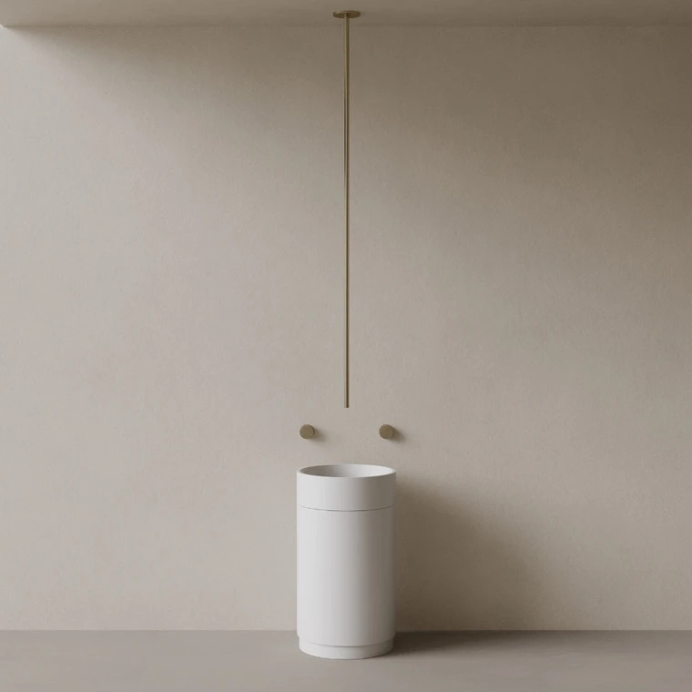 Modern Column Ceiling-Mounted Faucet