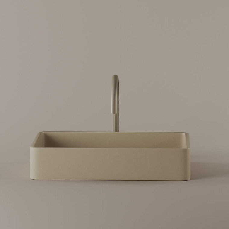 Rectangular Concrete Vessel Sink 20" x 13"