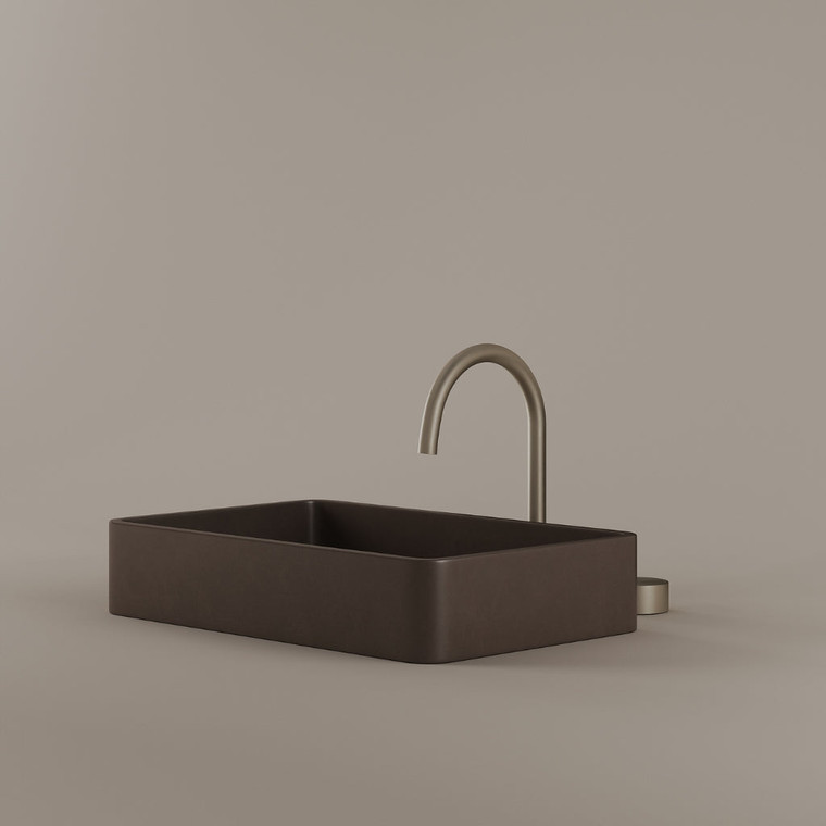 Rectangular Concrete Vessel Sink 20" x 13"
