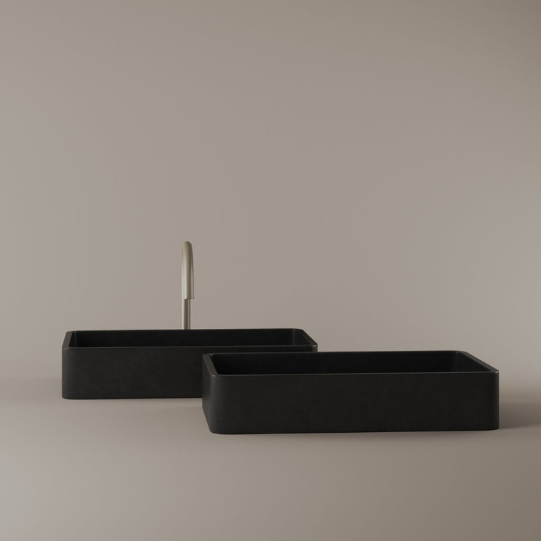 Rectangular Concrete Vessel Sink 20" x 13"