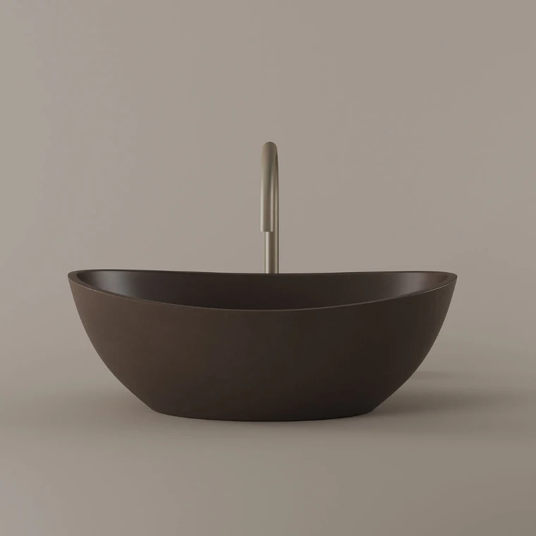 Tapered Concrete Vessel Sink 21" x 14"
