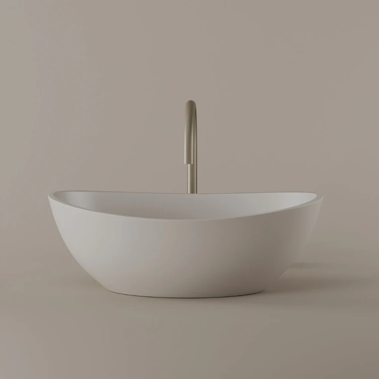 Tapered Concrete Vessel Sink 21" x 14"