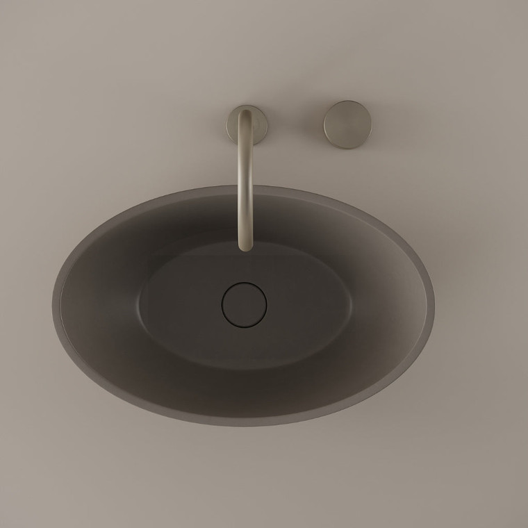 Tapered Concrete Vessel Sink 21" x 14"
