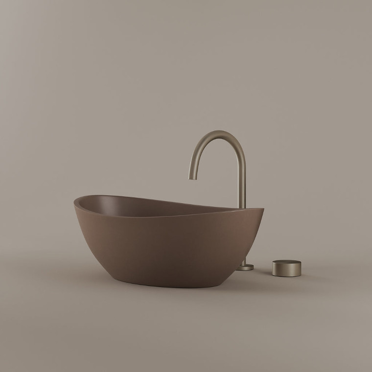 Tapered Concrete Vessel Sink 21" x 14"