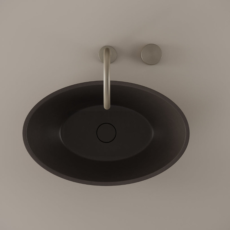 Tapered Concrete Vessel Sink 21" x 14"