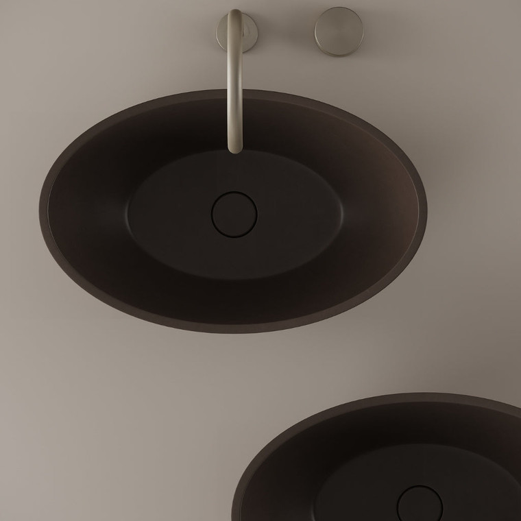 Tapered Concrete Vessel Sink 21" x 14"