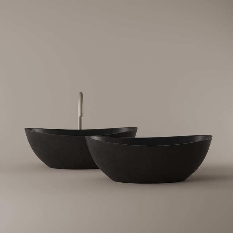 Tapered Concrete Vessel Sink 21" x 14"