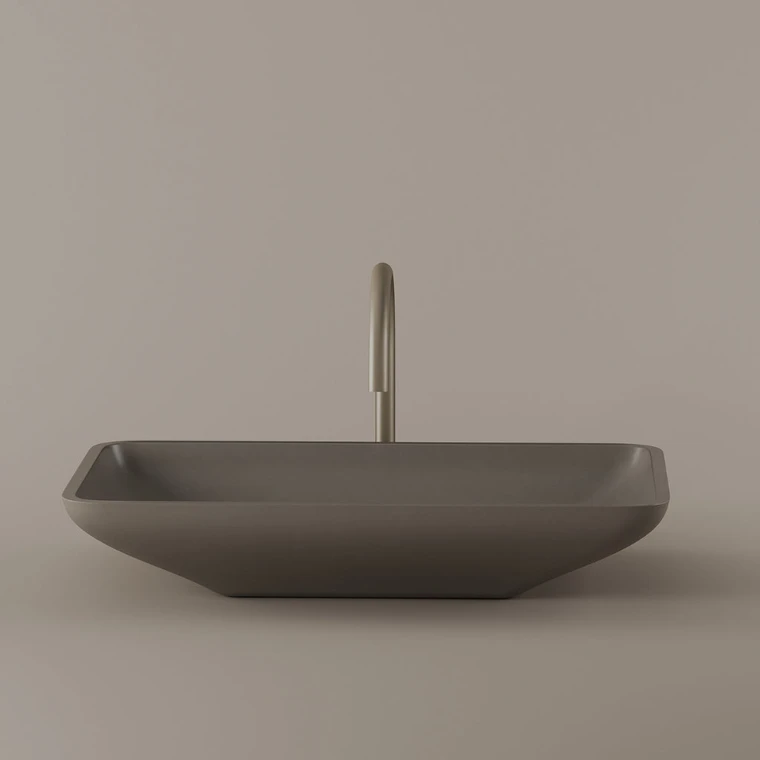 Rectangular Concrete Vessel Sink 22" x 15"