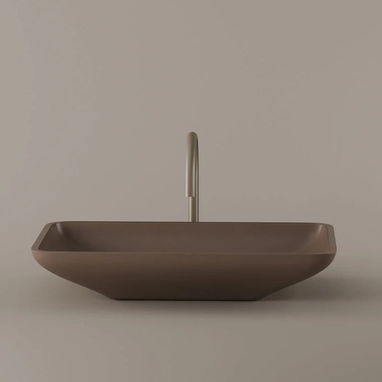 Rectangular Concrete Vessel Sink 22" x 15"
