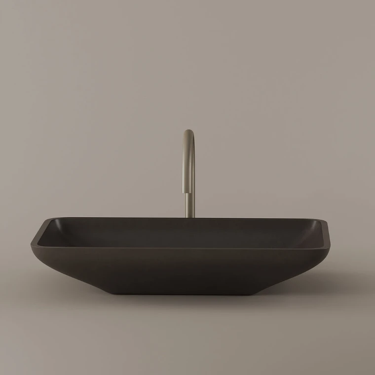 Rectangular Concrete Vessel Sink 22" x 15"