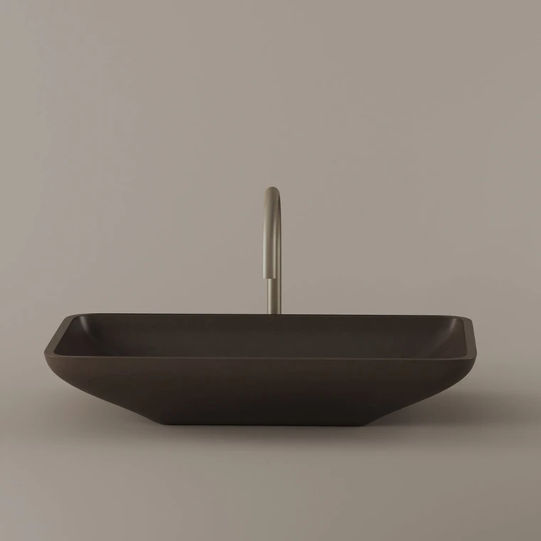 Rectangular Concrete Vessel Sink 22" x 15"