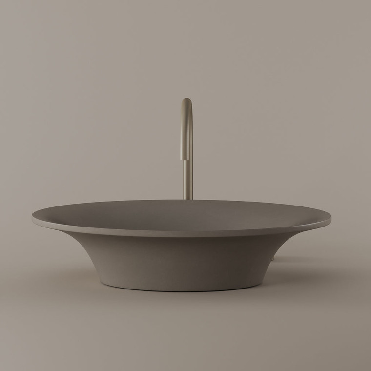 Flared Concrete Vessel Sink 24" x 15"
