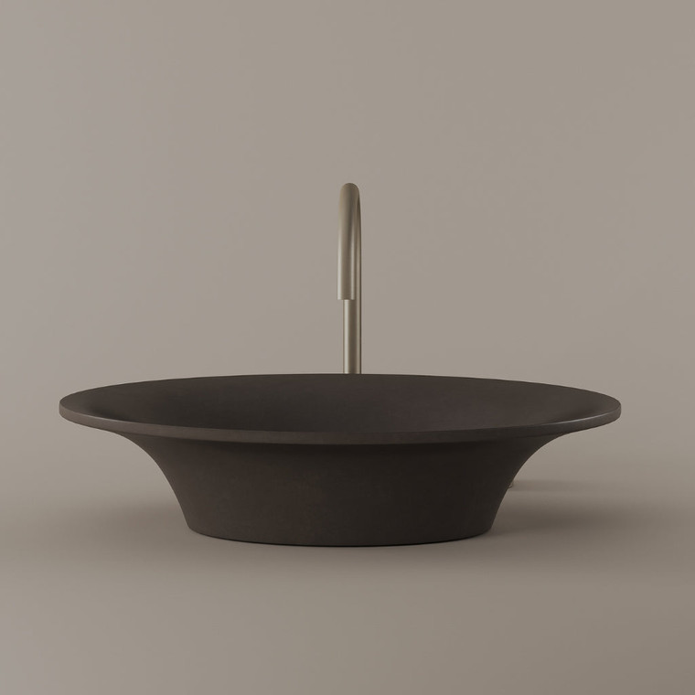 Flared Concrete Vessel Sink 24" x 15"
