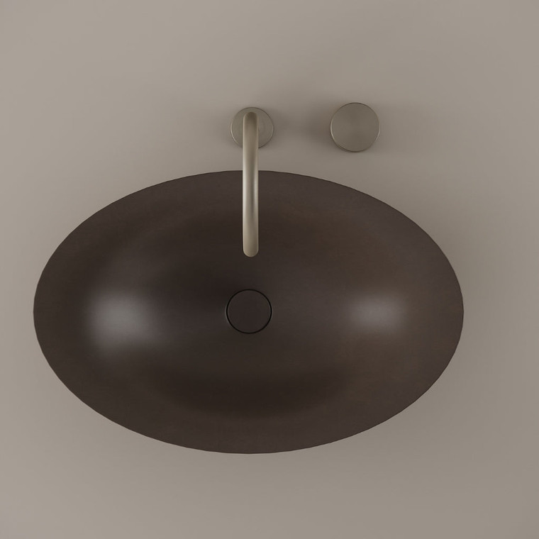 Flared Concrete Vessel Sink 24" x 15"